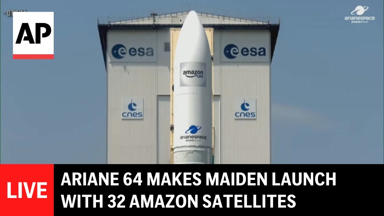 LIVE: Ariane 64 makes maiden launch with 32 Amazon satellites