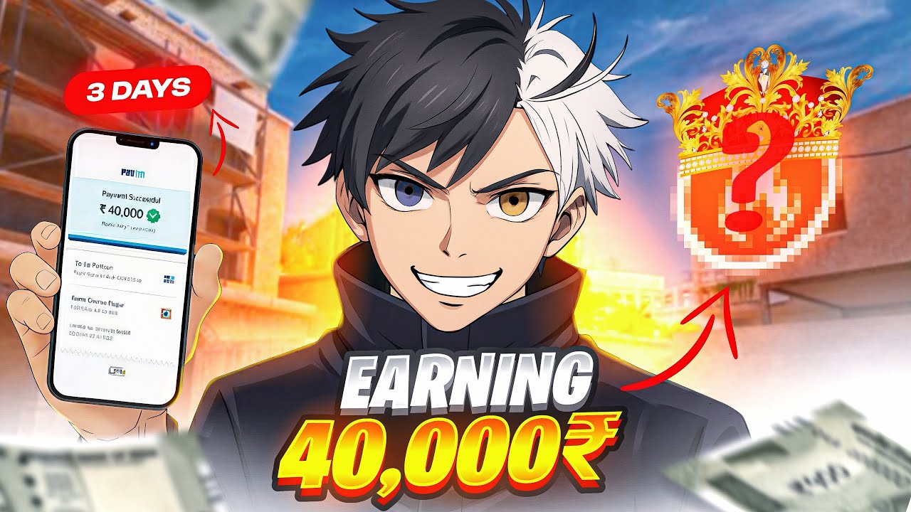 OMG 😱|| top 1 Player Earning 40,000₹INR 🤑| Can you same rich || #freefire 