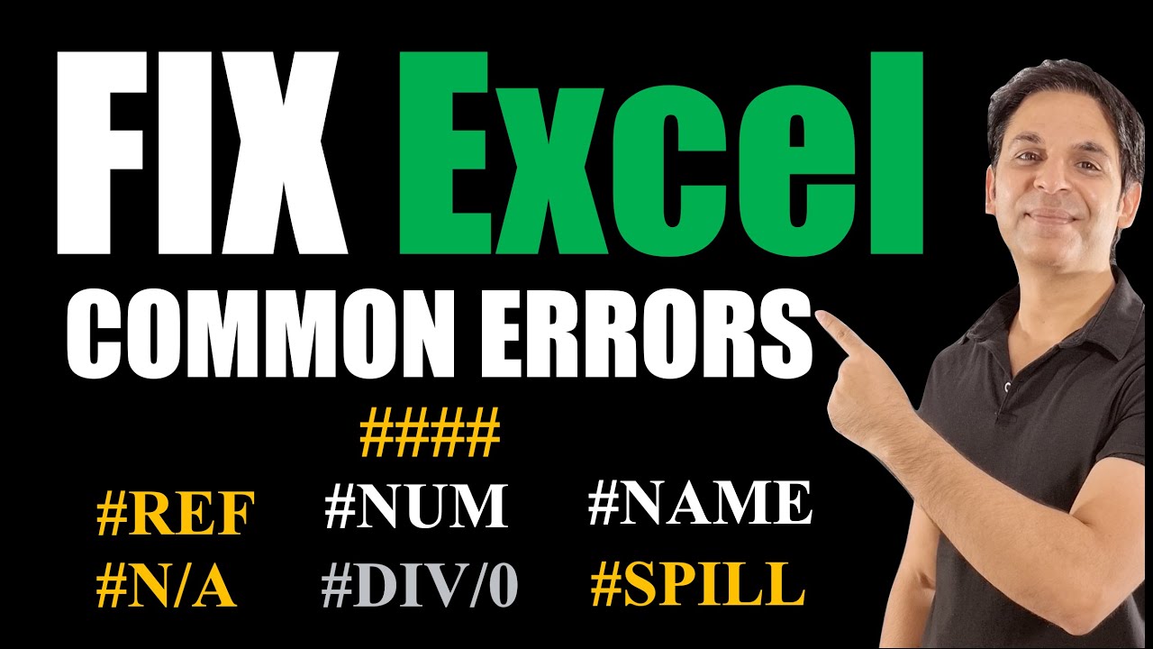 Excel Errors and How To Fix Them / Most Common Excel Errors #️⃣ and How To Fix Them