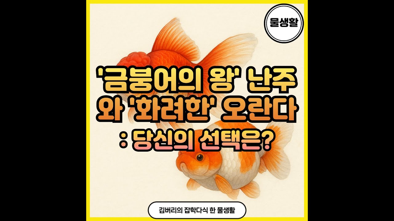 금붕어 키우기 완벽 가이드, 오란다 vs 난주 – 금붕어의 왕좌는 누구?