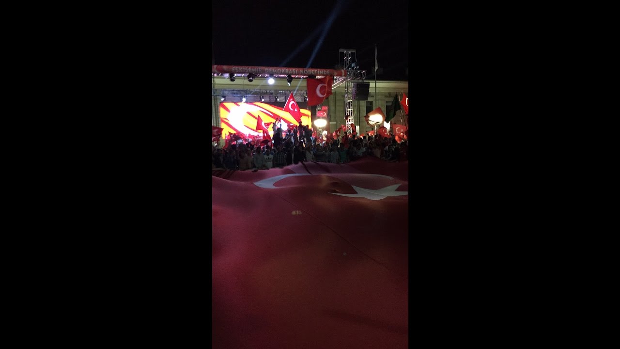 Ömer döngeloğlu Eskişehir'de demokrasi nöbeti