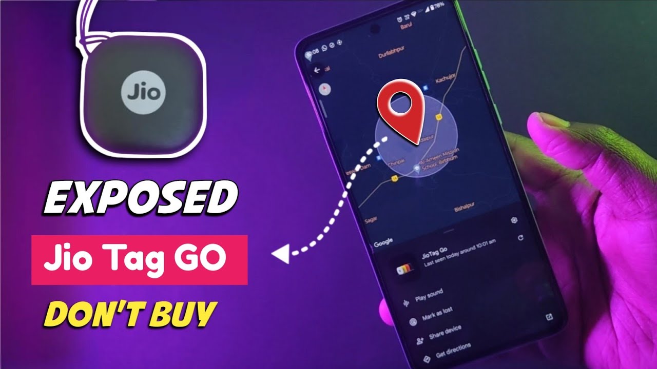 Don't Buy Before Watching This | Jio Tag GO Realtime Location Test | Find my Device #locationtracker