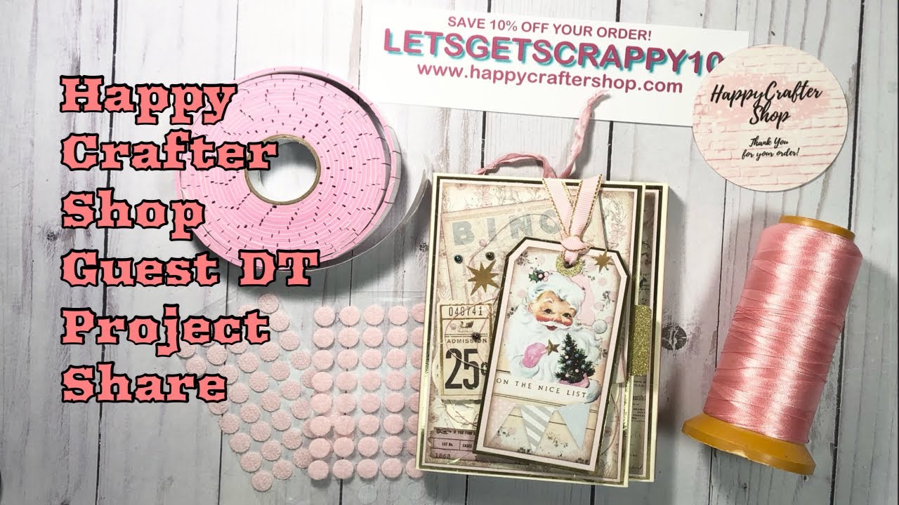 Mini Folio a Guest DT project share | HappyCrafter Shop | Prima | Christmas Market