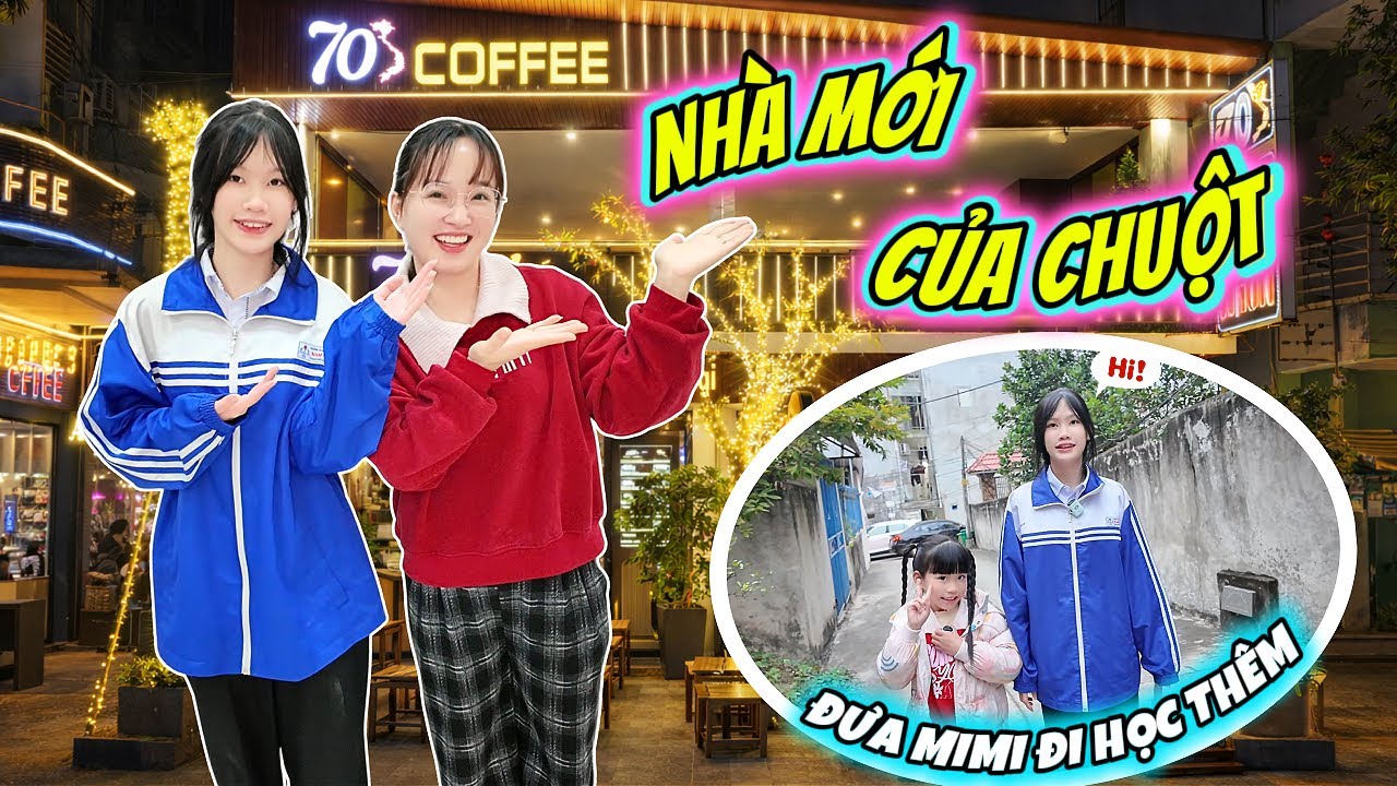 Lần Đầu Cô Chuột Đi Bộ Đưa MiMi Đi Học Thêm Và Khám Phá Nhà Mới Của Cô Chuột Đang Xây Cực Đẹp
