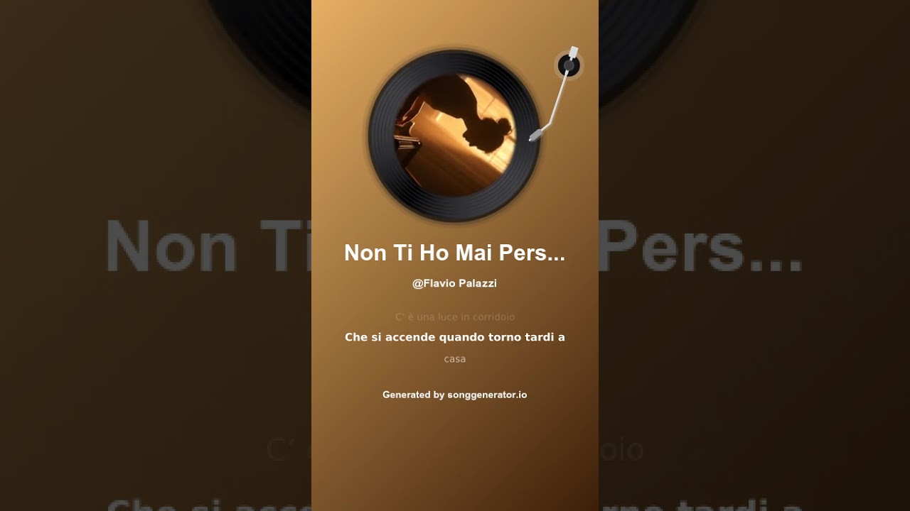 Non Ti Ho Mai Perso Davvero