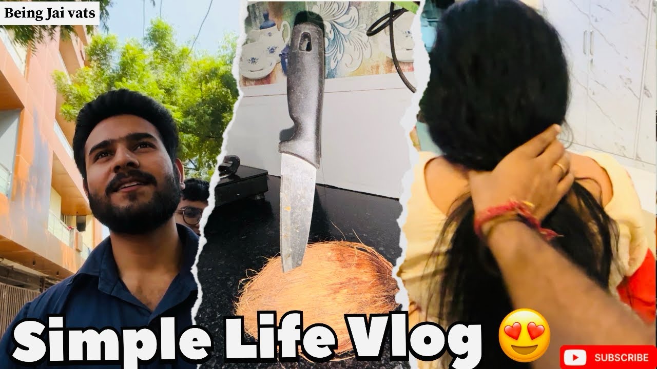 “Mummy ke Hair Tie Kiye & Nariyal Toda 🥥 | Simple Indian Daily Vlog” 
