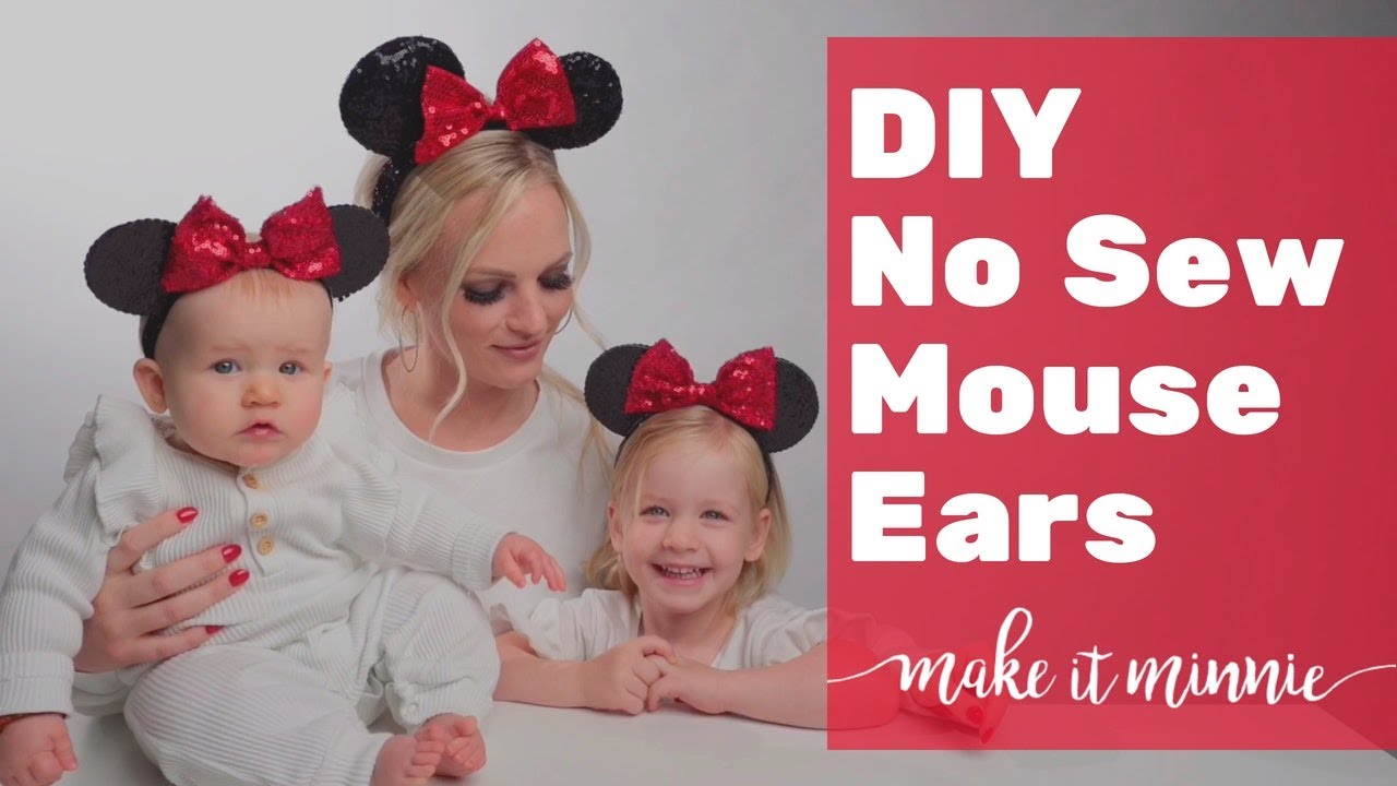 DIY No Sew Mouse Ears for Babies, Toddlers, and Adults - Make It Minnie