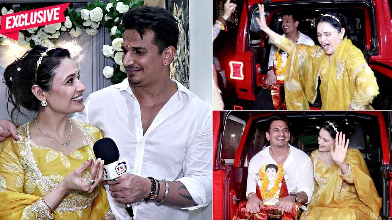 Prince Narula And Yuvika Chaudhary Ganpati Visarjan Dance 2025 EXCLUSIVE