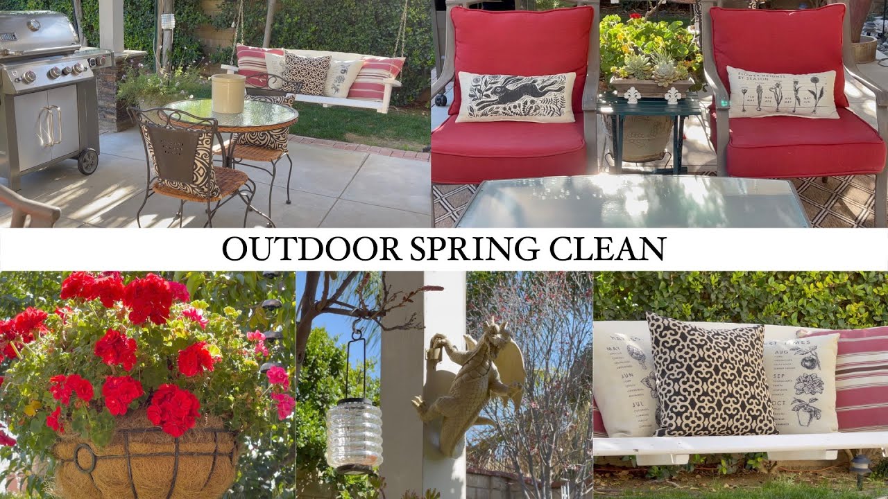 SPRING CLEANING | RELAXING OUTDOOR CLEANING MOTIVATION