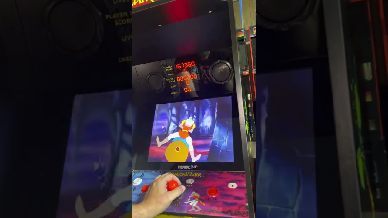 Arcade1up Dragon’s Lair beat with highest score possible