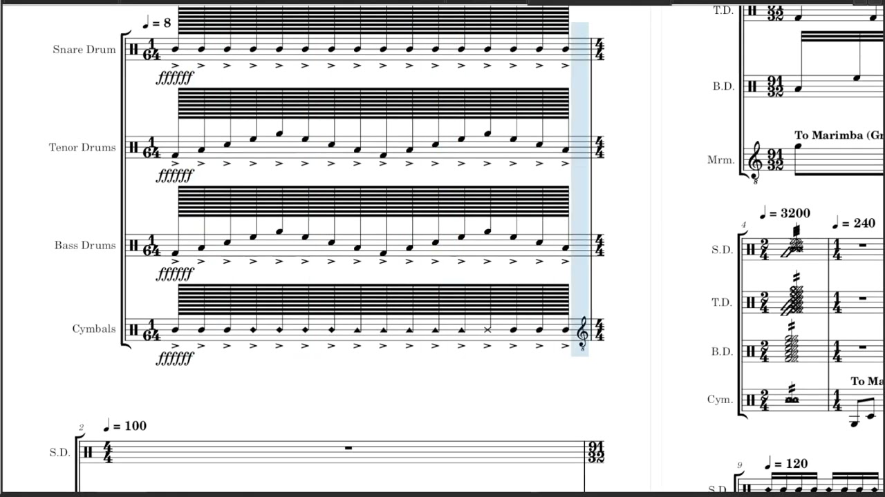 Northwest Elementary School Drumline Warm-Up Packet
