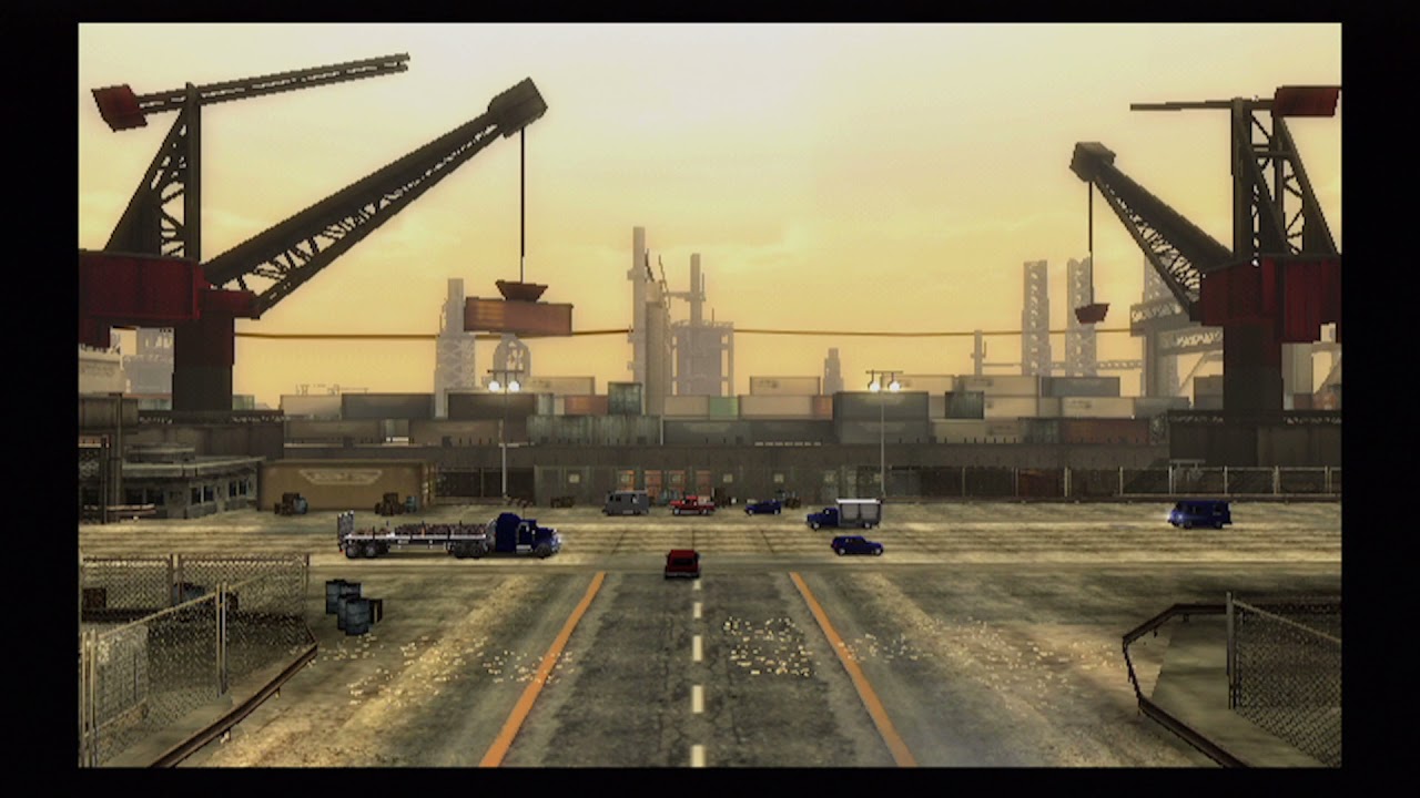 Burnout Revenge Splitscreen Gameplay at 480p