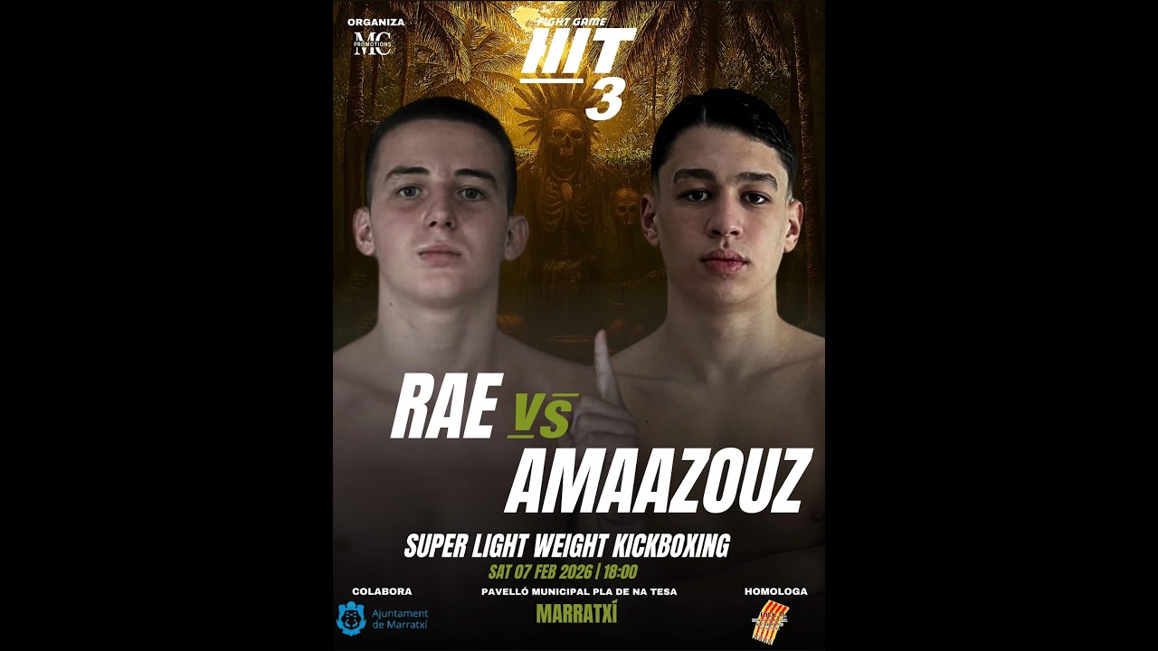 GEORGE RAE vs YOUSSEF AMAAZOUZ | Kickboxing Amateur | ¡Guerra de Prospectos! | HIT FightGame 3