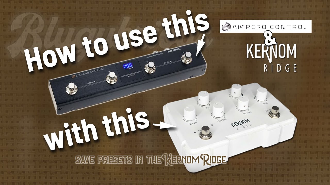 Save Presets in the Kernom Ridge with Hotone Ampero Control (MIDI)