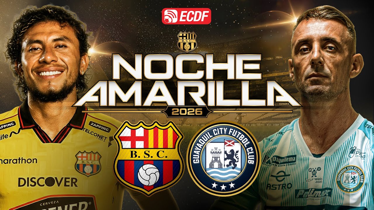 PARTIDO COMPLETO: BARCELONA SC VS GUAYAQUIL CITY - NOCHE AMARILLA 202