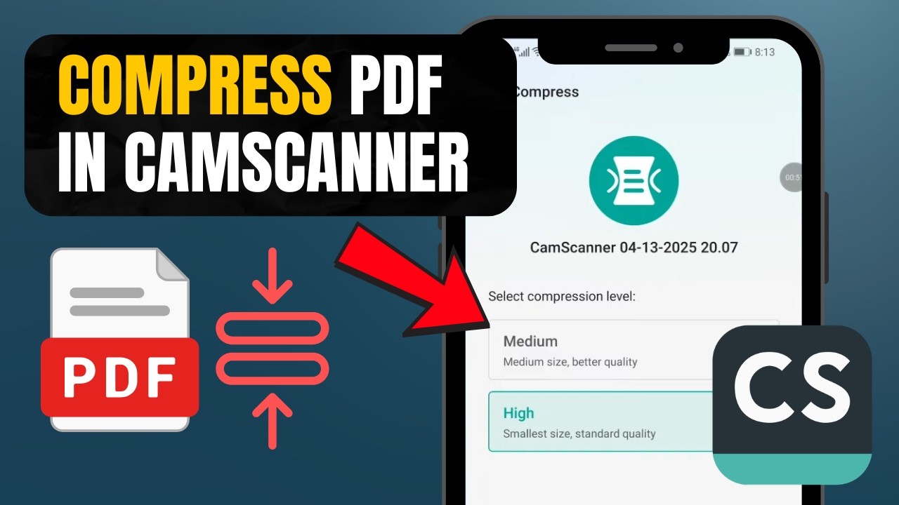 Как сжать PDF-файл в CamScanner