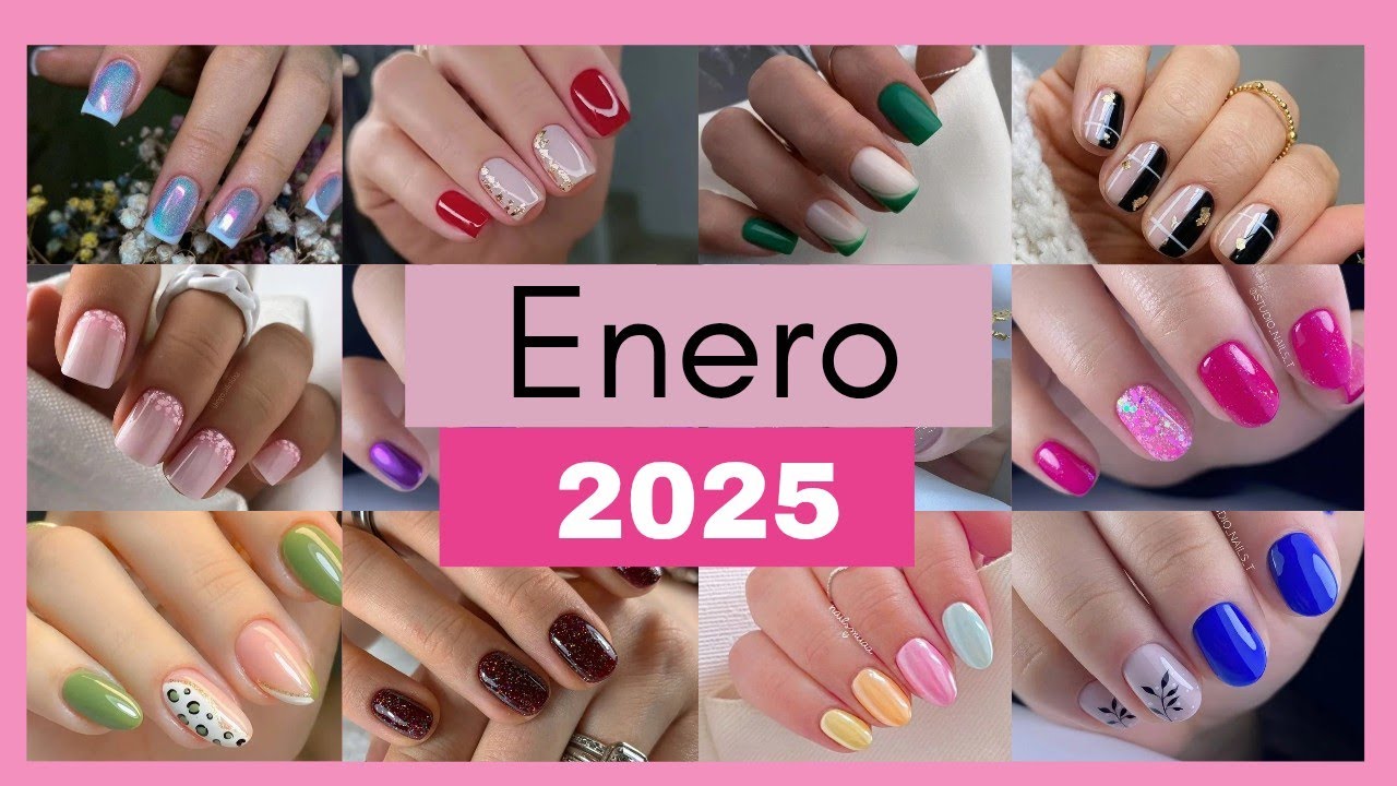 TENDENCIAS de Uñas Cortas para ENERO 2025/Recopilación diseños uñas para año nuevo #uñascortasymas