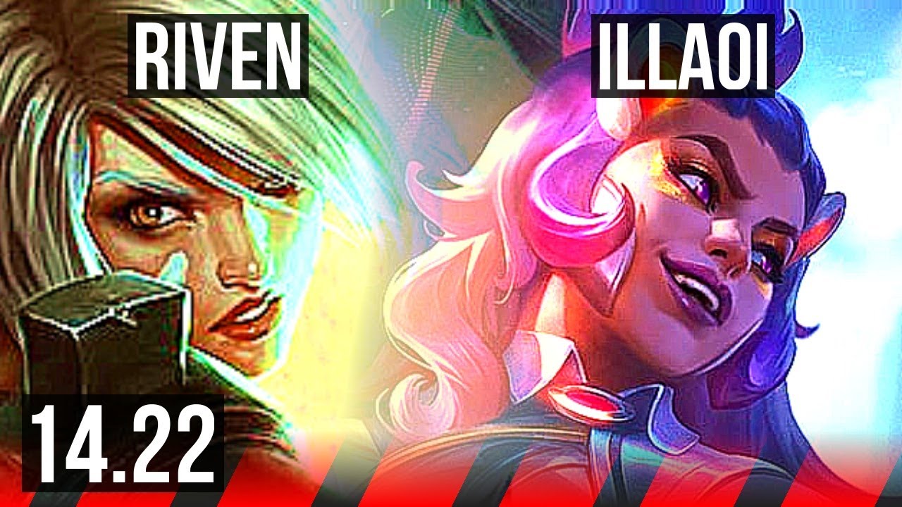 RIVEN vs ILLAOI (TOP) | 68% winrate, Legendary | NA Master | 14.22