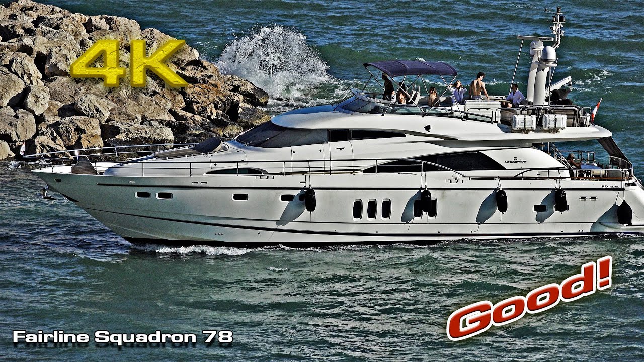 Fairline Squadron 78 Good Docking!