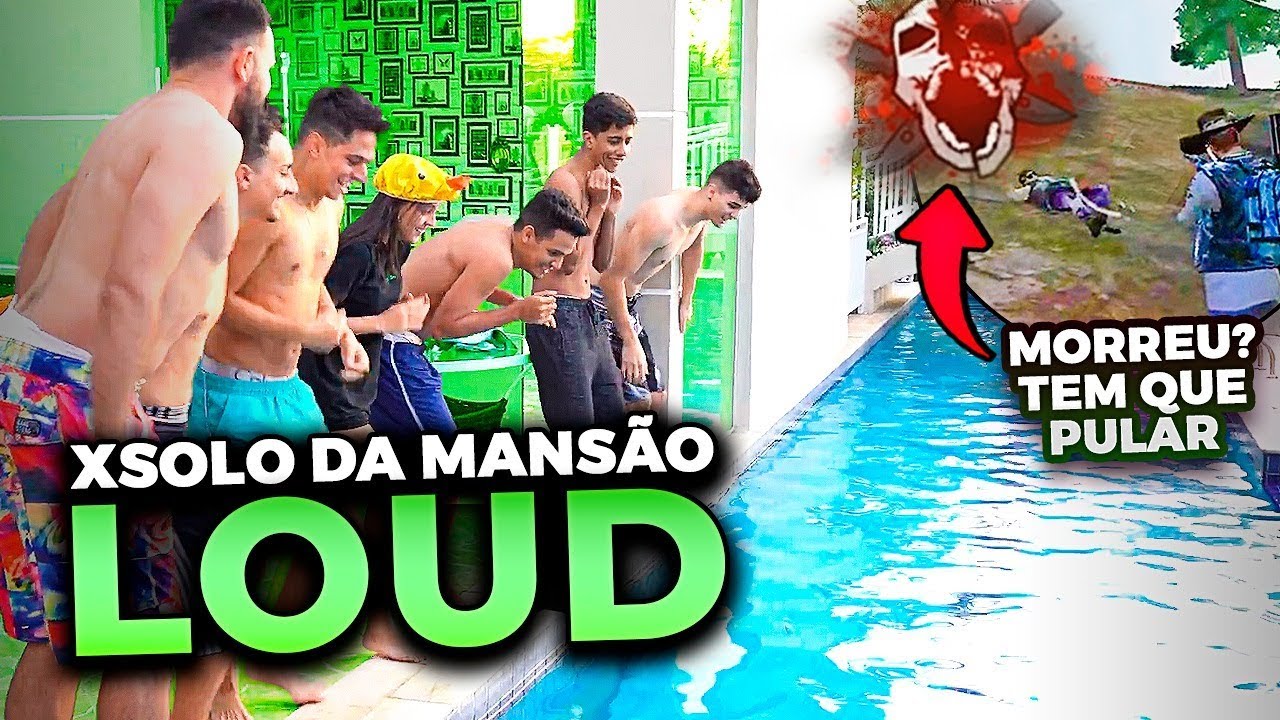QUEM PERDER PULA NA PISCINA!! O PRIMEIRO X1 NA MANSÃO DA LOUD!!