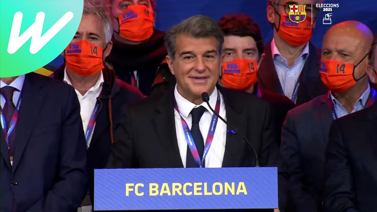 Joan Laporta wins FC Barcelona presidential election | News | 2020/21 | WeShow Football