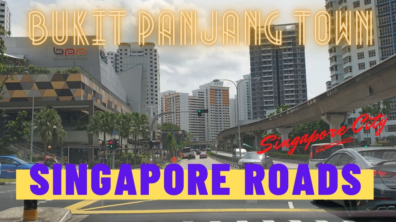 Driving in Singapore City Roads - Bukit Panjang Town