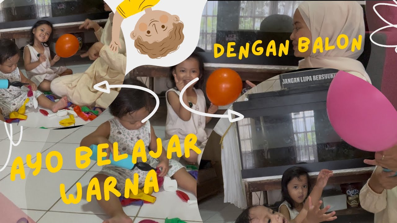 Belajar warna pakai balon ‼️ Mengenal Bahasa Inggris 