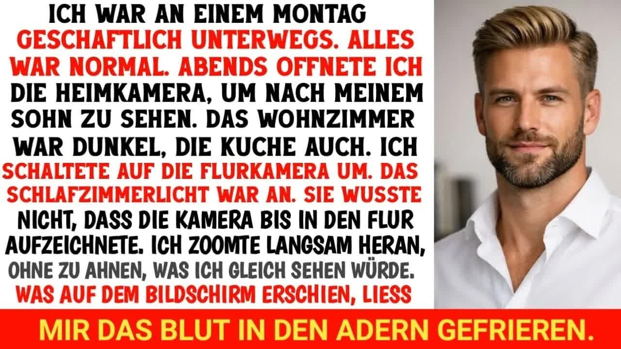 Meine Frau wusste nicht, dass es versteckte Kameras im Flur gibt   ich habe die Aufnahme