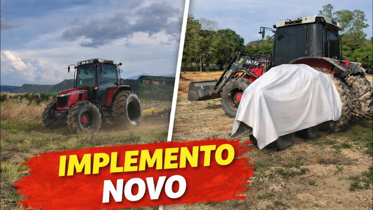 MUDAMOS O IMPLEMENTO! ROLO FACA NÃO DEU CONSERTO 😬🚜