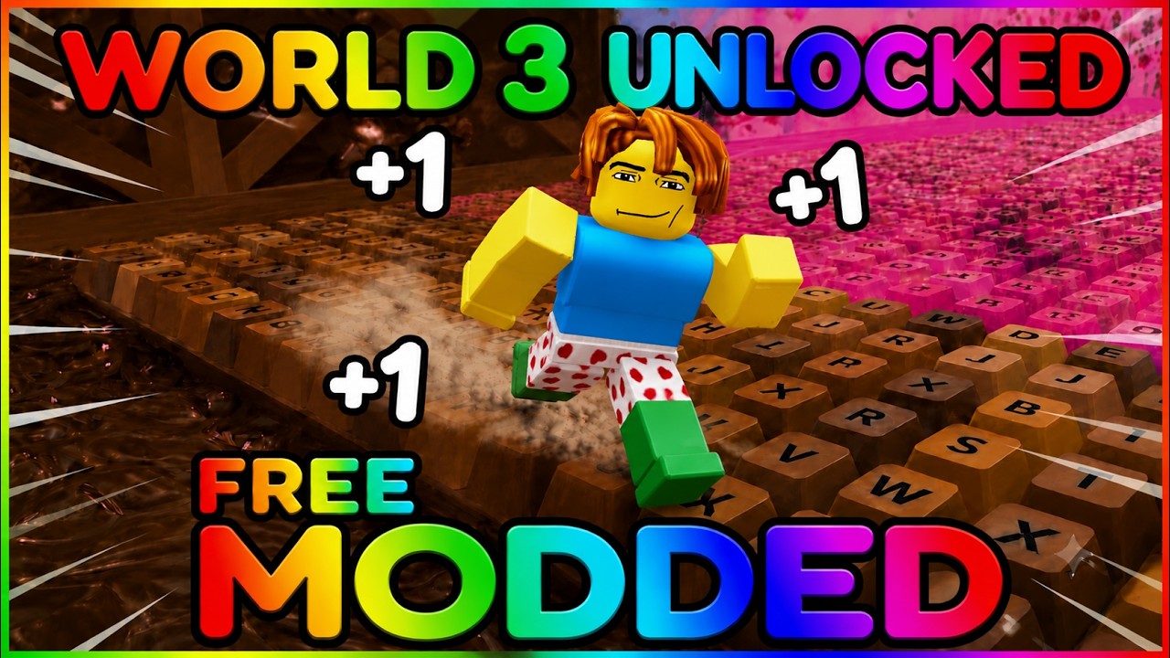 I BEAT WORLD 1 & 2 USING FREE ADMIN PANEL IN +1 KEYBOARD ESCAPE?! | #roblox