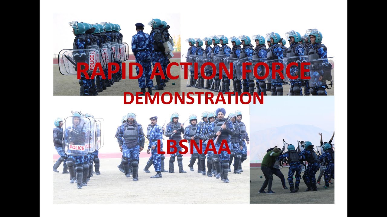 Rapid Action Force Demonstration | LBSNAA | Phase-I 2020 | How to deal with riot & crowd