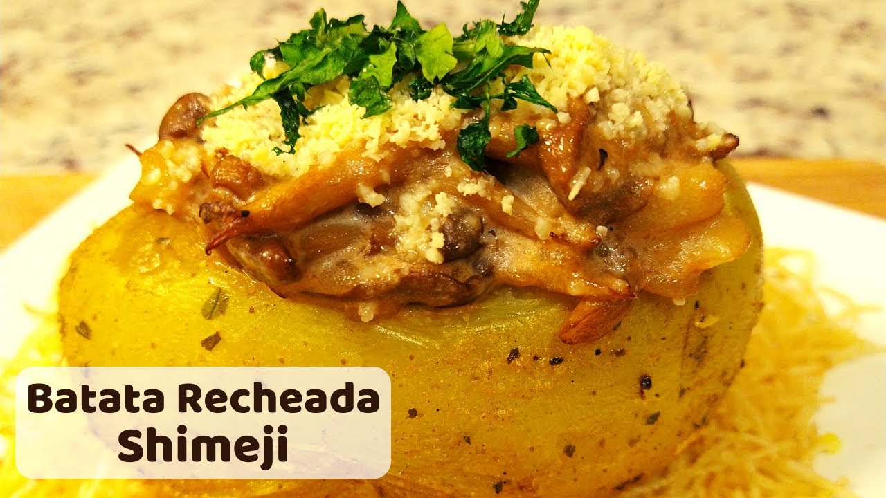 Batata Recheada com Shimeji || Baked Potato