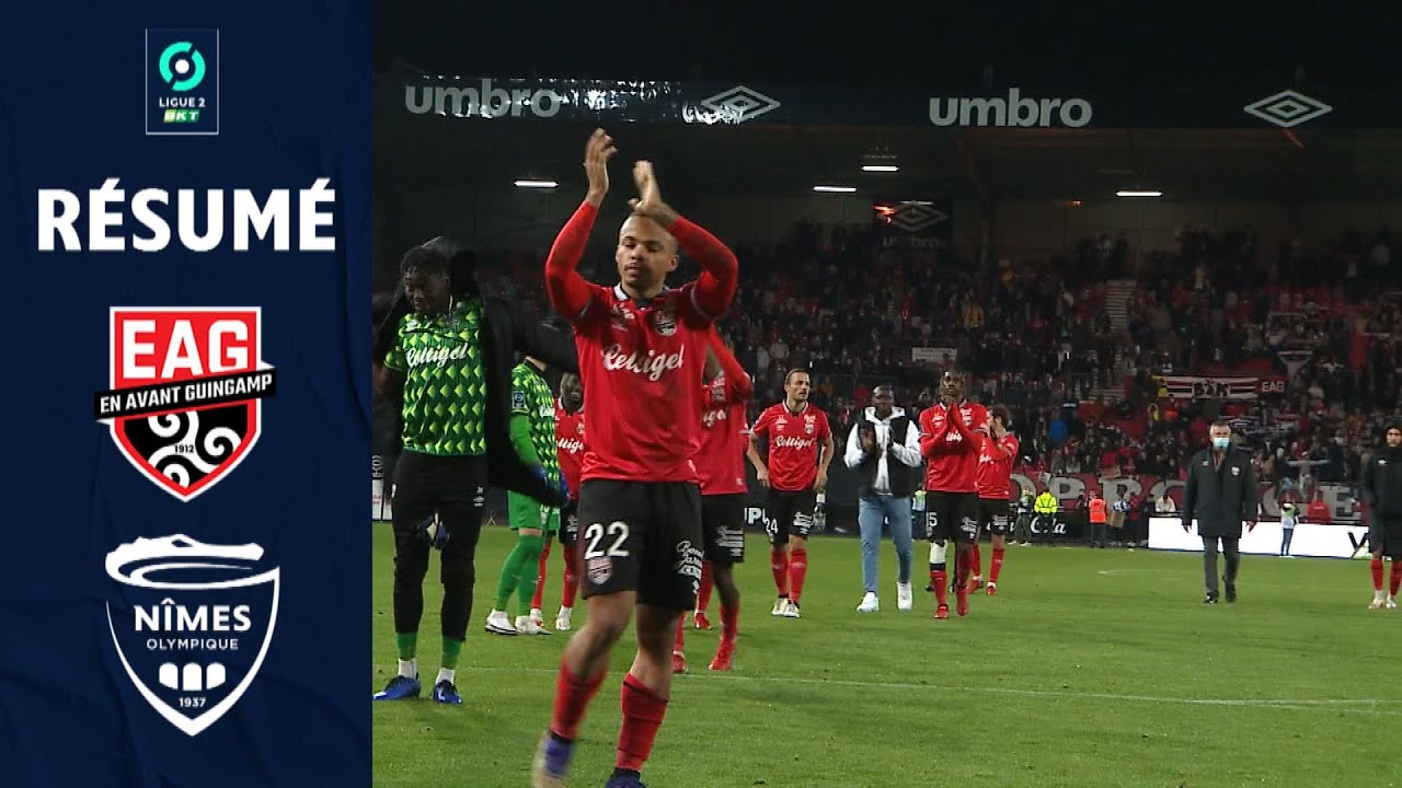 EN AVANT GUINGAMP - NÎMES OLYMPIQUE (3 - 1) - Résumé - (EAG - NO) / 2021-2022