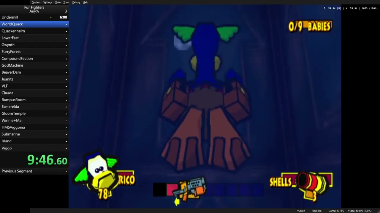 Fur Fighters (ps2 emu) any% speedrun - 4h 36m 29s