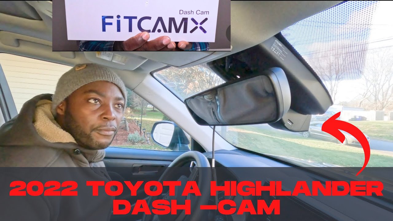 Как установить видеорегистратор FitCamX на Toyota Highlander 2022 года