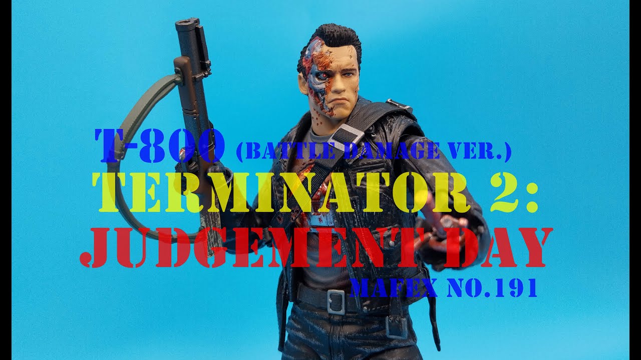 Terminator 2: Judgement Day T-800 (Battle Damage Ver.) MAFEX No.191 Action Figure unboxing & Review