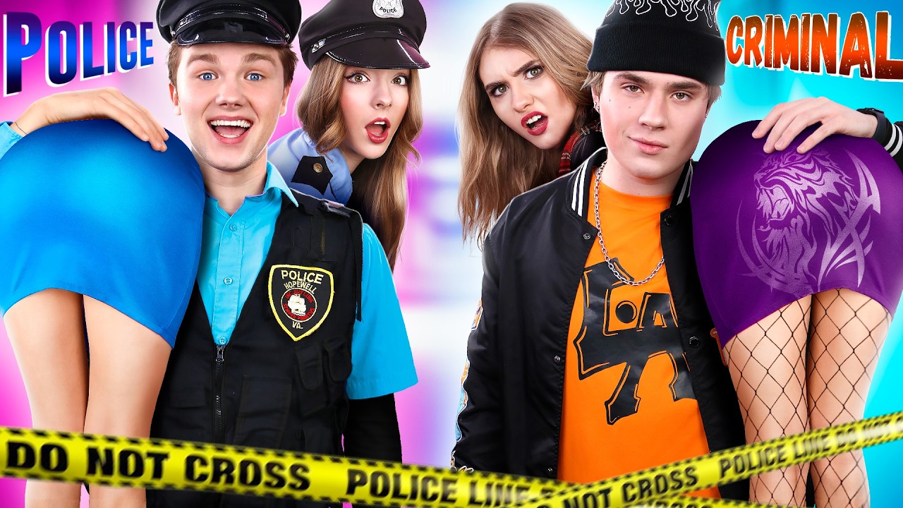 Politiemeisje vs Crimineel Meisje! Goede vs Slechte Zus Verloren Vader