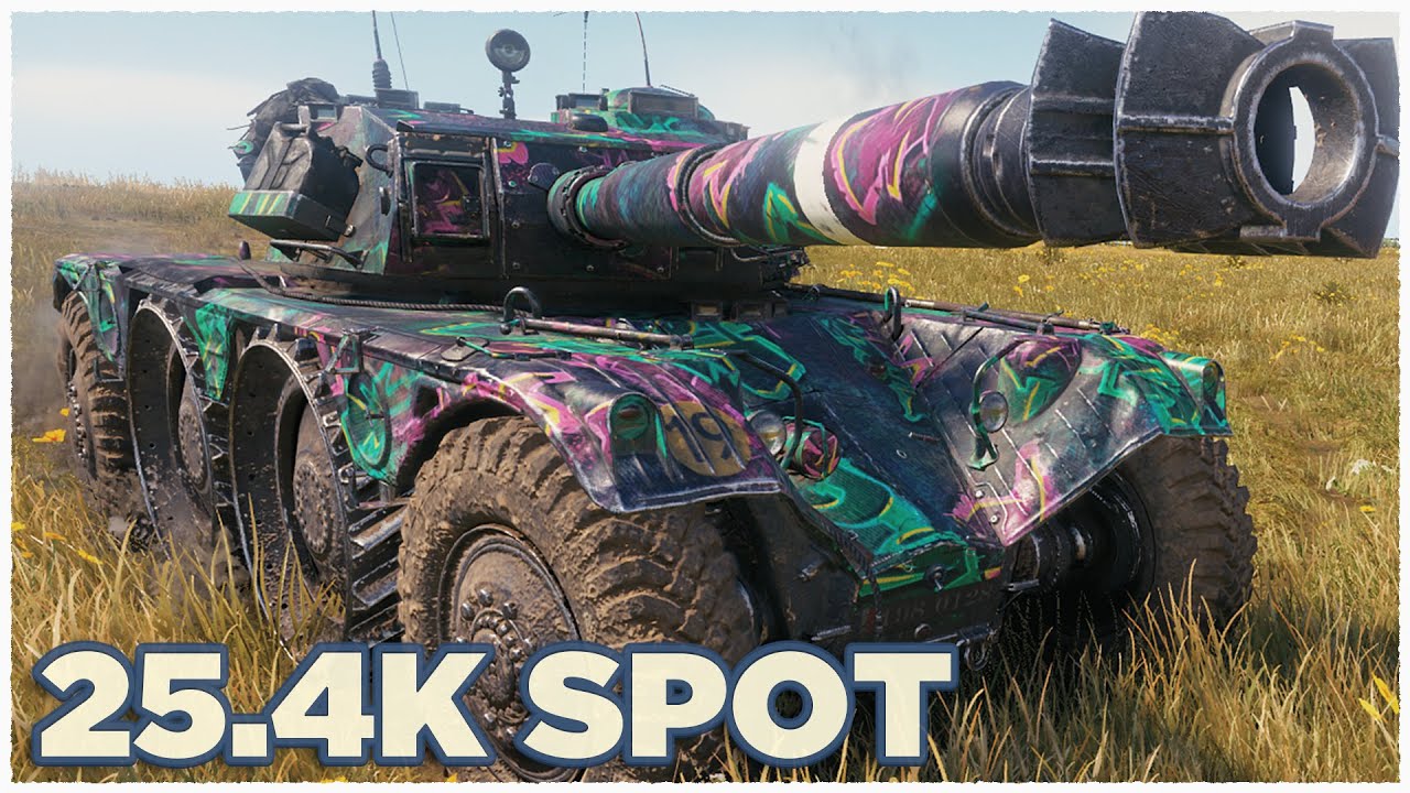 Panhard EBR 105 &bull; 25.4К УРОНА ПО ЗАСВЕТУ &bull; Мировой рекорд World of Tanks