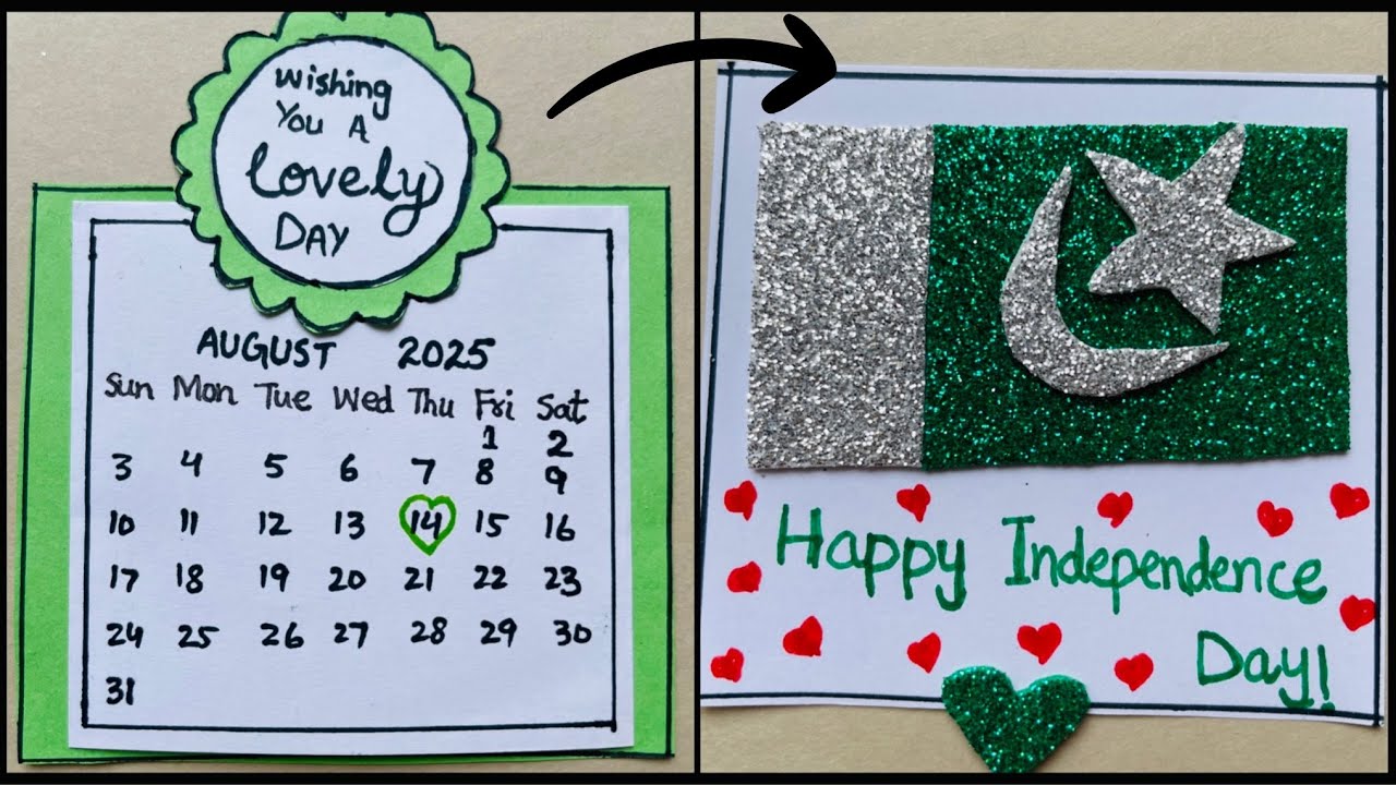 Pakistan Independence Day Craft | 14 August Greeting Card Ideas | Long Live Pakistan 🇵🇰 