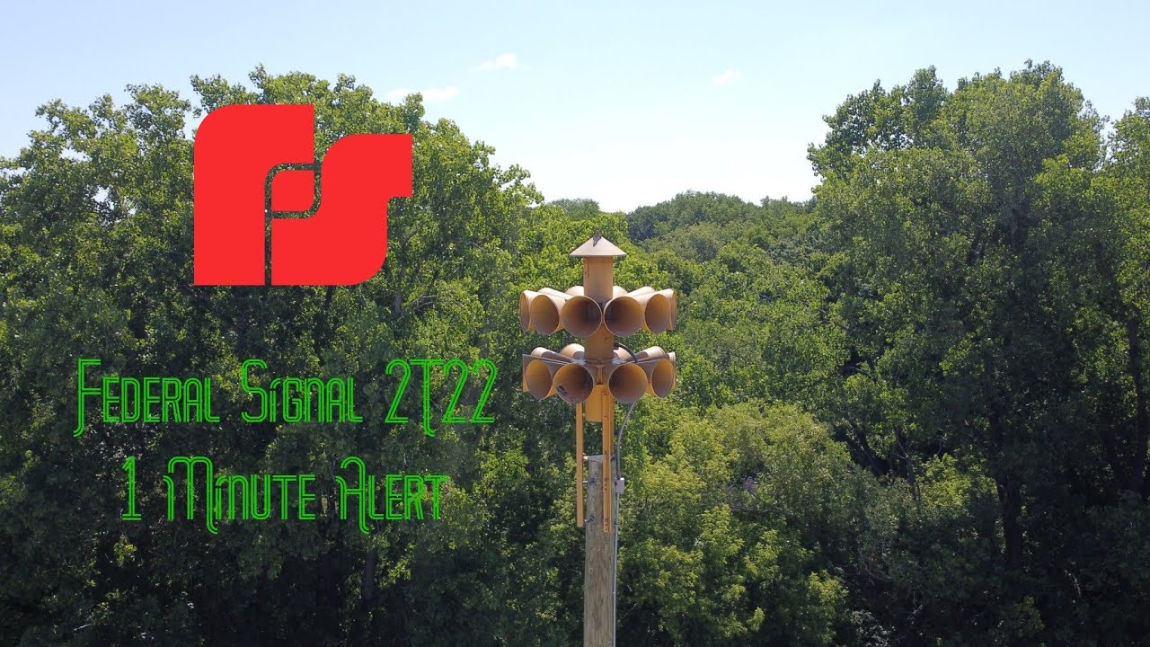 Fox Lake, IL Federal Signal 2T22 Siren Test, Alert