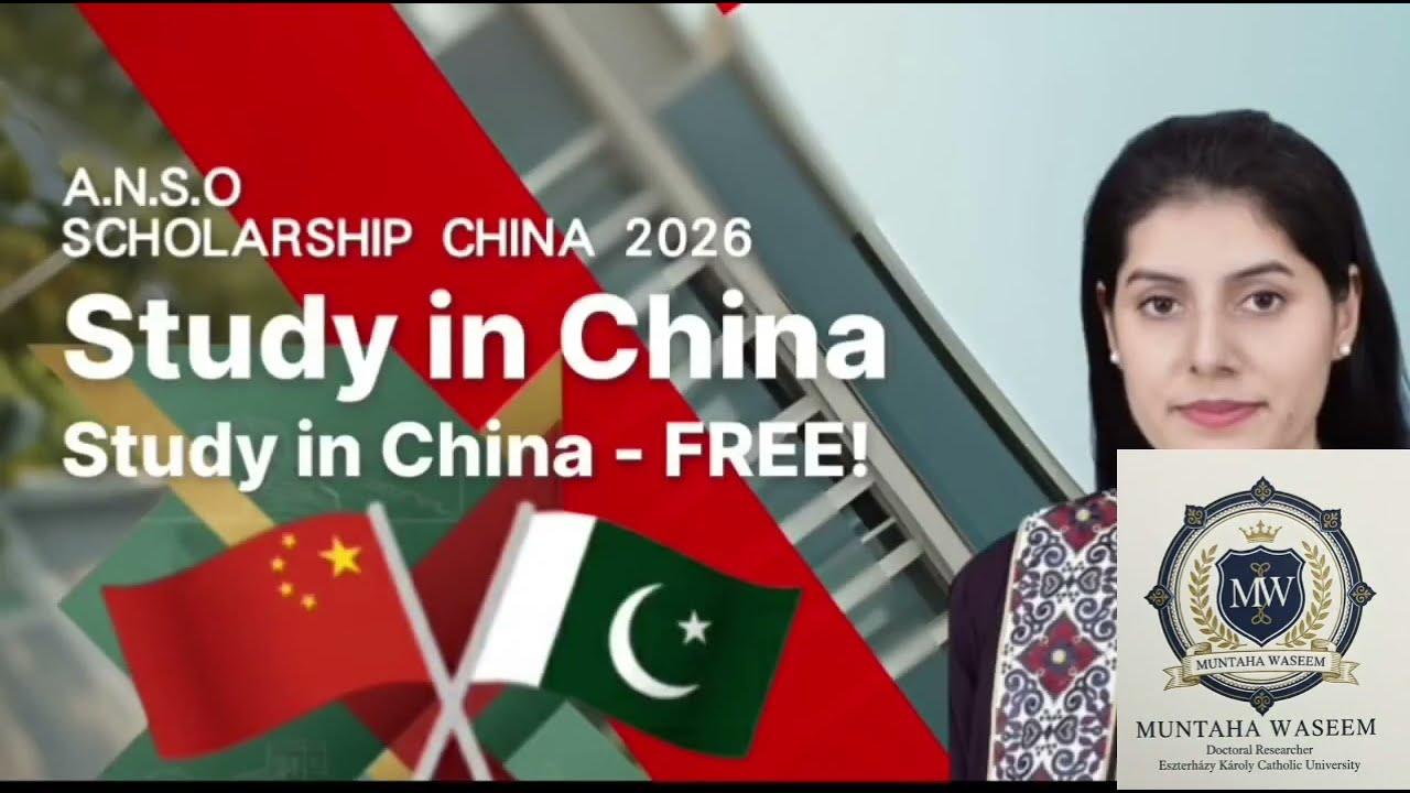 ANSO Scholarship 2026 | Fully Funded Scholarship in China for Pakistani Students