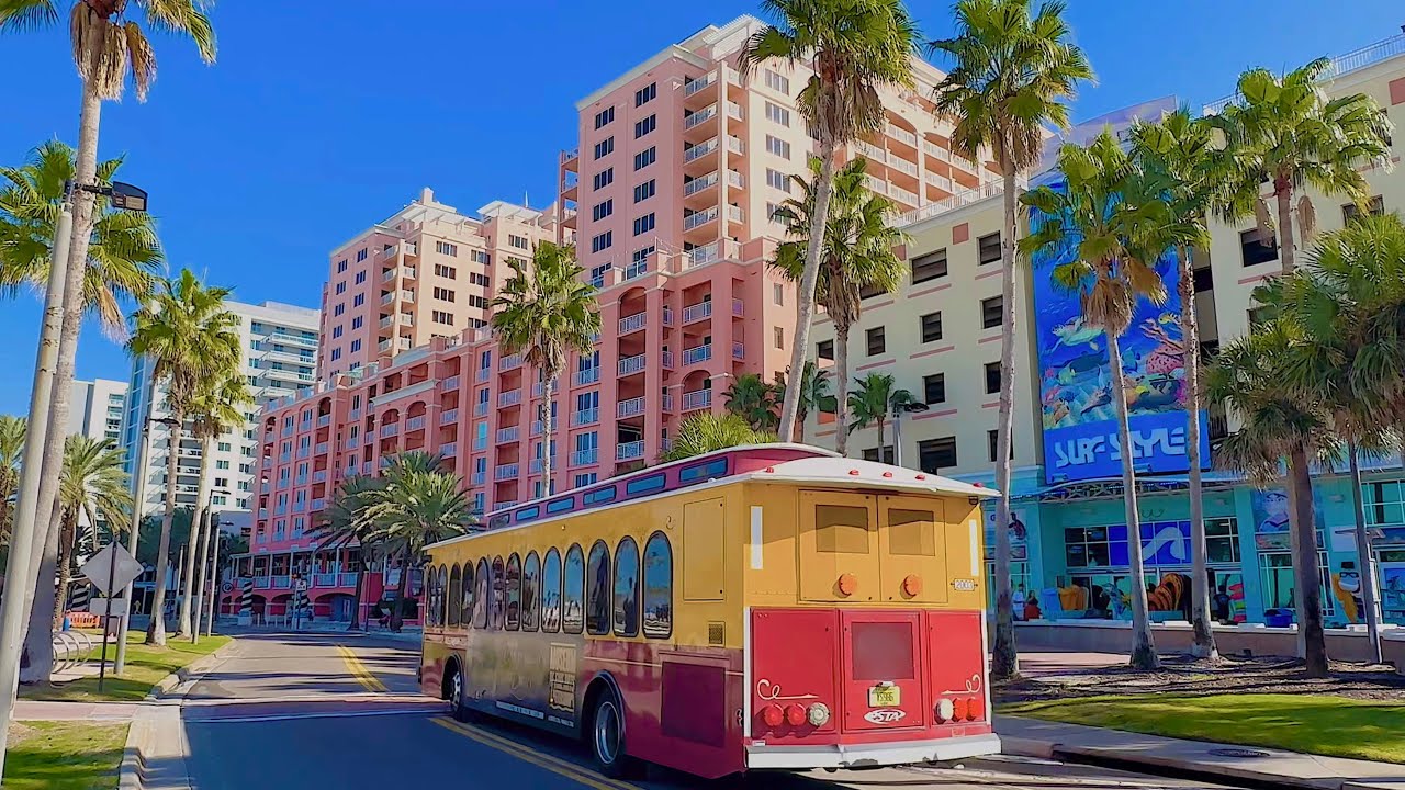 Clearwater Beach 2025 Walking Tour in 4K - Clearwater, Florida