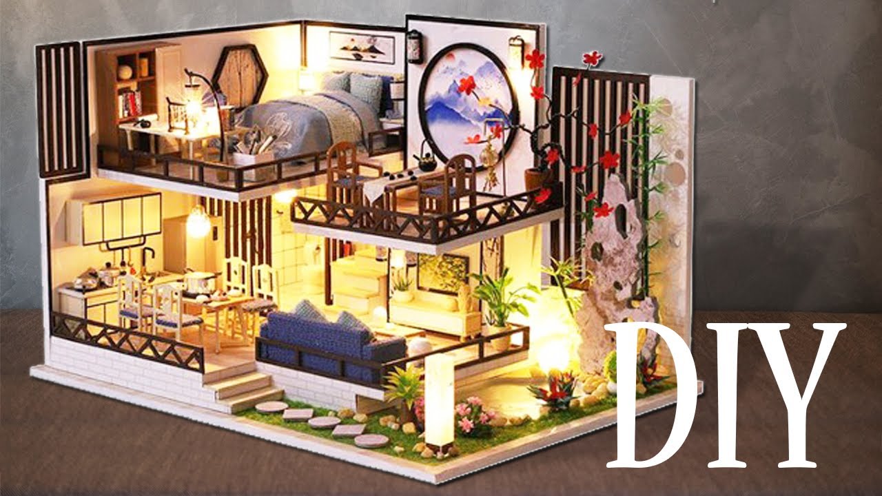 DIY Miniature Dollhouse Kit || The Peaceful Time - Chinese Traditional - Relaxing Satisfying Video