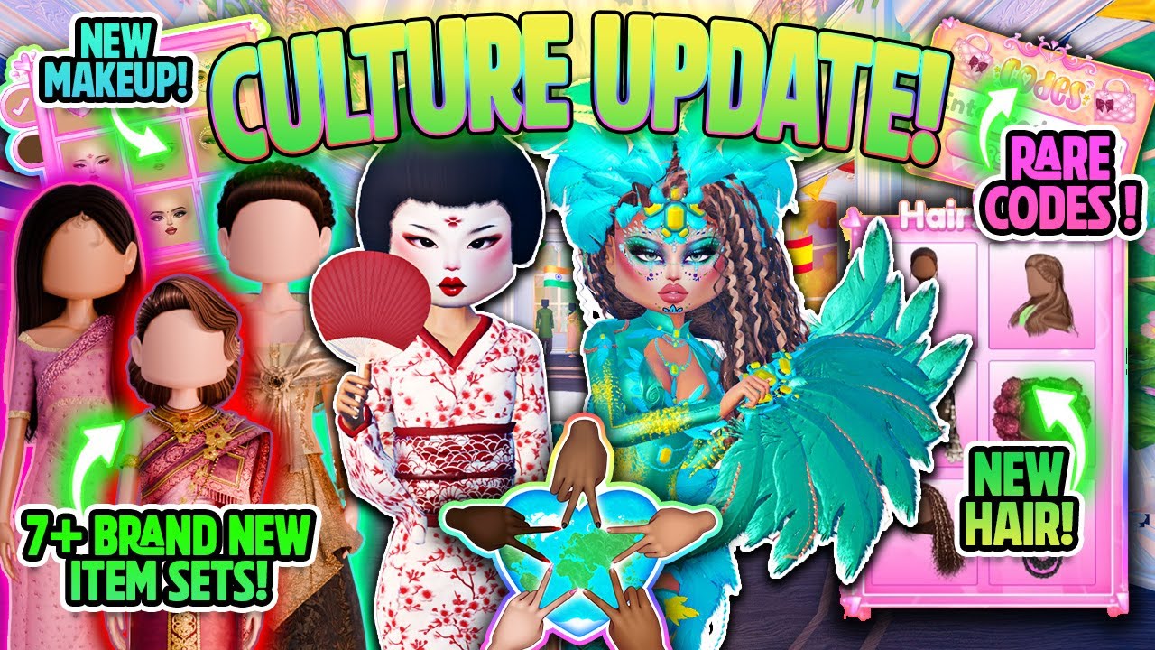 BRAND NEW CULTURE UPDATE in DRESS TO IMPRESS! (BRAND NEW ITEM SETS, RARE CODES, NEW HAIRS, NEW MAP!)