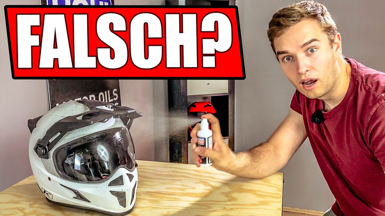 MOTORRADHELM RICHTIG REINIGEN