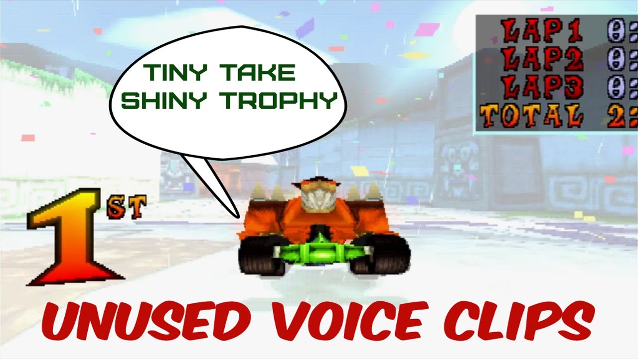 Crash Team Racing - Restored Race Position Dialogues