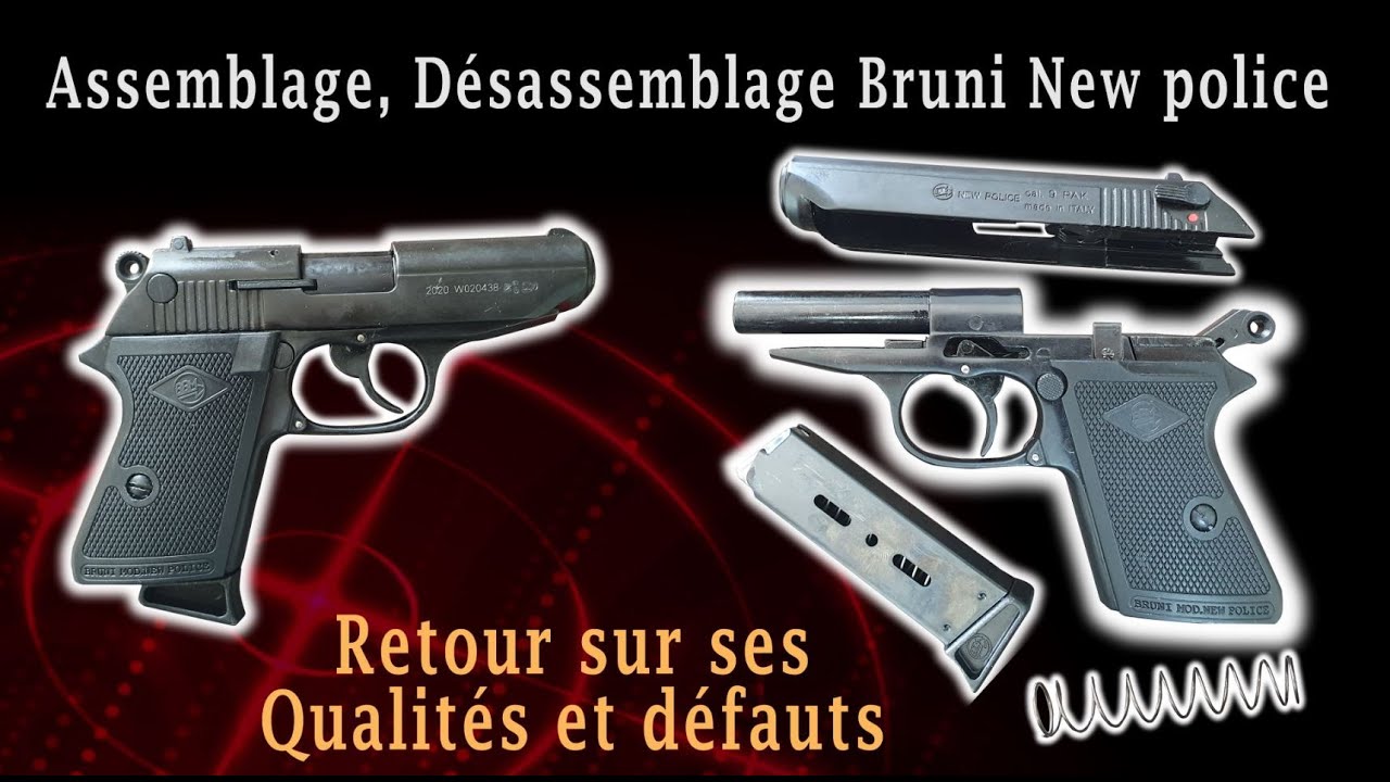 Qualités & Défauts + Assemblage, Désassemblage du Bruni New Police (réplique du Walther PPK)