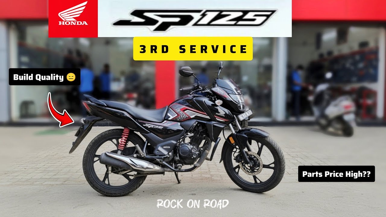 Honda Sp 125 3rd Service Full Vlog || Service Cost High ?? || Rock On Road