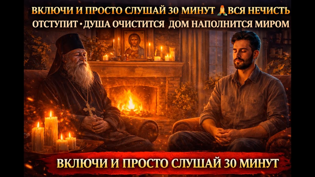 ВКЛЮЧИ И ПРОСТО СЛУШАЙ 30 МИНУТ 🙏ВСЯ НЕЧИСТЬ ОТСТУПИТ • ДУША ОЧИСТИТСЯ ДОМ НАПОЛНИТСЯ МИРОМ #молитва