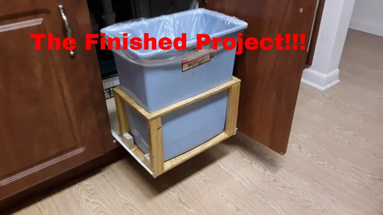 DIY / Pull Out Trash Can Drawer Build Update...